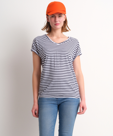 wijd t-shirt gestreept dessin