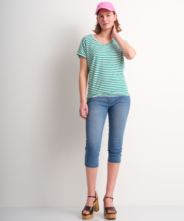 wijd t-shirt gestreept dessin