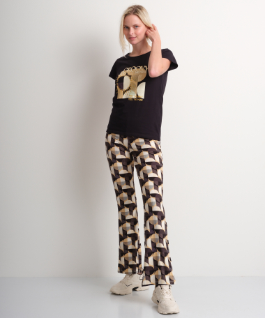 t-shirt met trendy opdruk