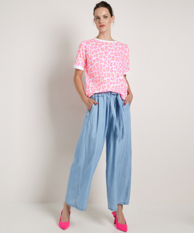 t-shirt met panterprint