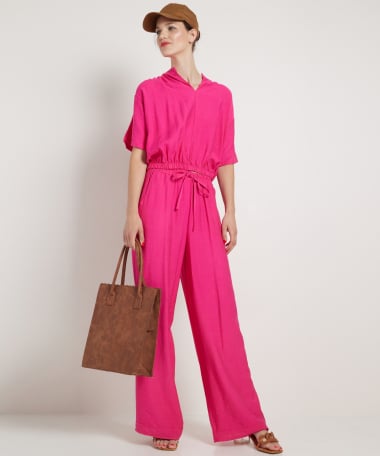 kort t-shirt met elastische boord