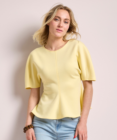 getailleerde t-shirt met korte mouw