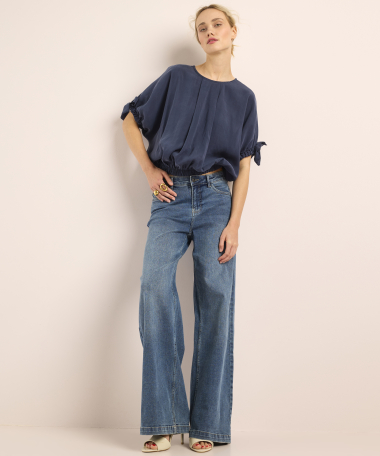 blouse met strikdetails
