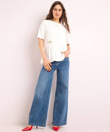 t-shirt met ringdetail