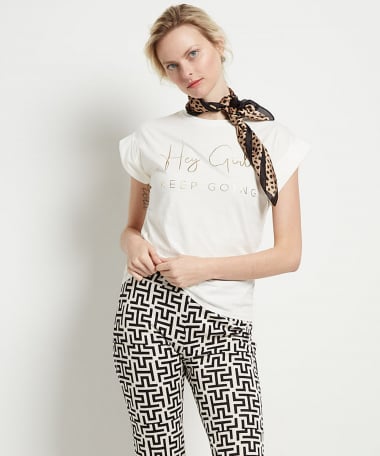t-shirt met wijde mouw