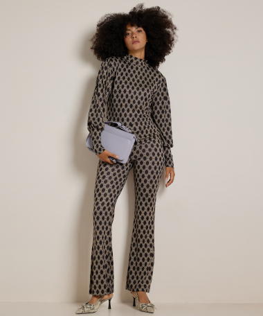 turtleneck top all-over print