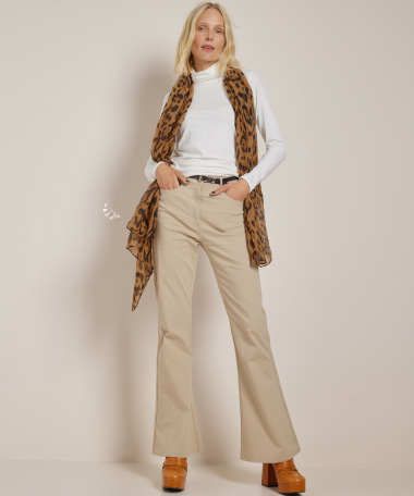 basic top lange mouw met col