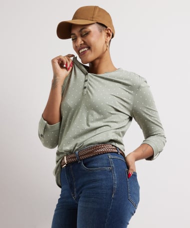 stippen top oprolmouw