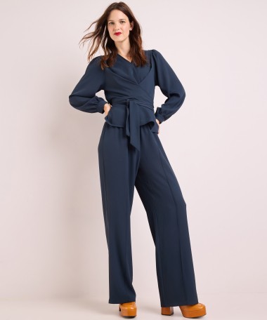peplum top met strik