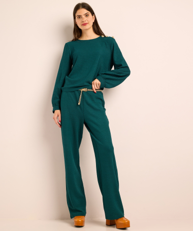 crinkle top met knopen