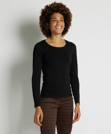 basic zwarte top