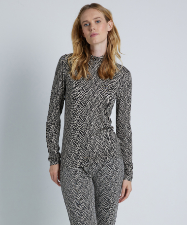jersey turtleneck top