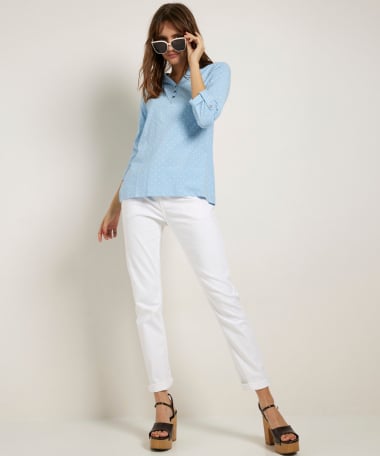 basic top met stippenprint