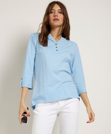 basic top met stippenprint