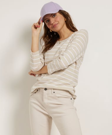 basic top gestreept