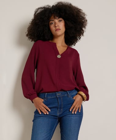 top met sierknoop