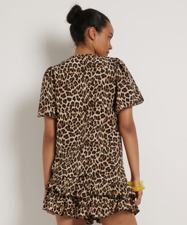 panterprint top met glitters