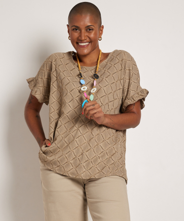 ajour top met ketting