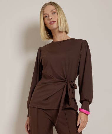top met knoopdetail