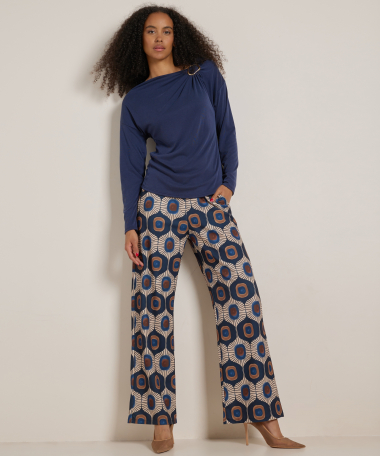 uni top met broche