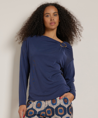 uni top met broche