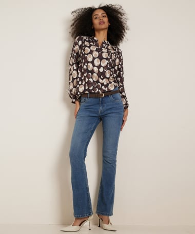 top met stippenprint