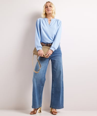 v-hals top structuur