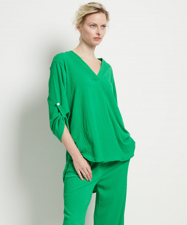 fancy top met oprolmouw