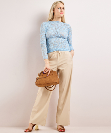 kanten top lange mouwen