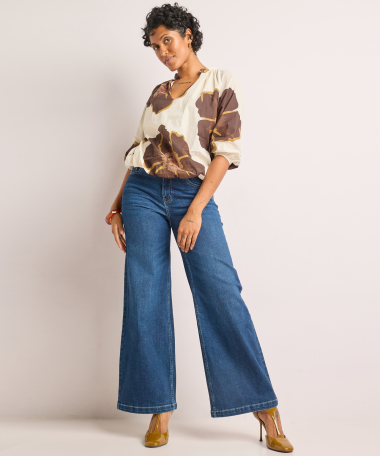 top met bloemenprint