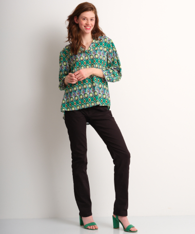 groene top met print