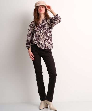 top met bloemenprint