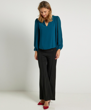 top met trendy v-hals