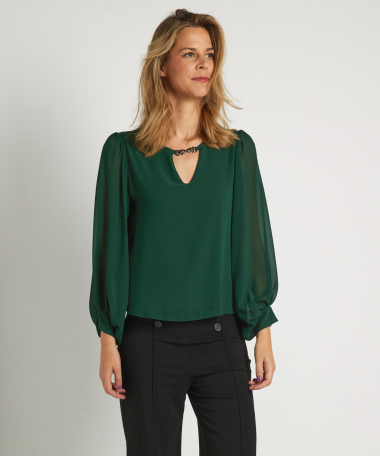 top met trendy v-hals