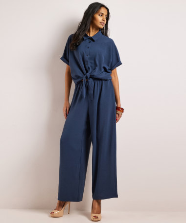 blouse met knoopdetail