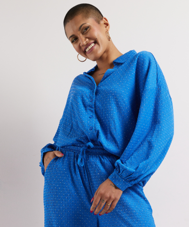 crinkle blouse glitters