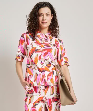 blouse comfort bladprint