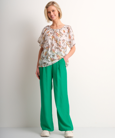 chiffon blouse bloemendessin
