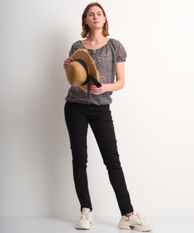 chiffon blouse met elastiek