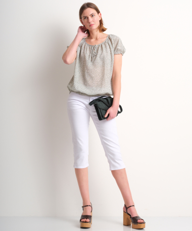 chiffon blouse met elastiek