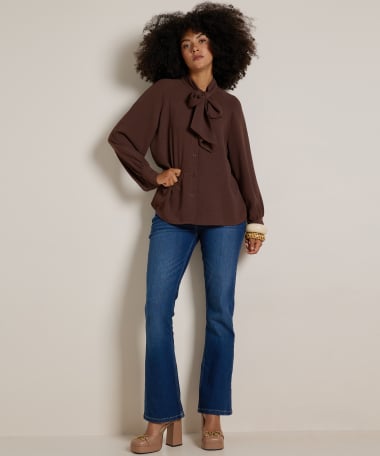 blouse met strik