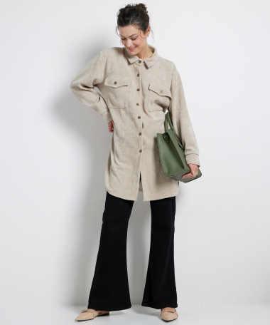 lange rib blouse