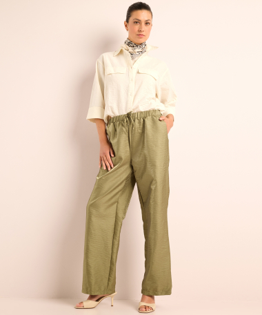 linnenlook wijde blouse