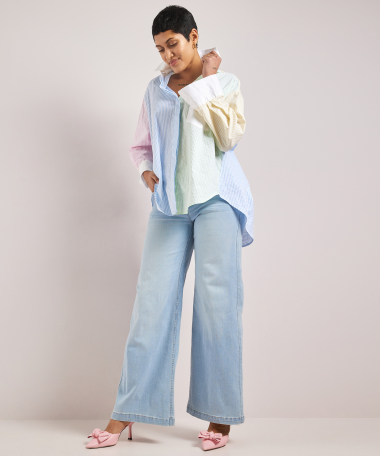 blouse met lange mouwen