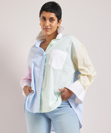 blouse met lange mouwen