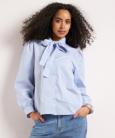 blouse met strik