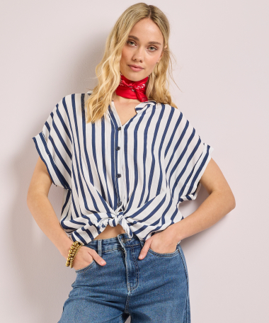 blouse met strepen