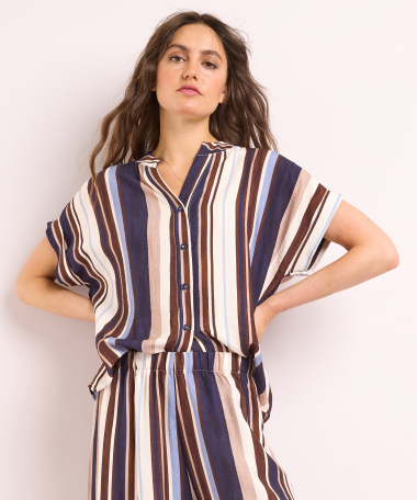 blouse met strepen