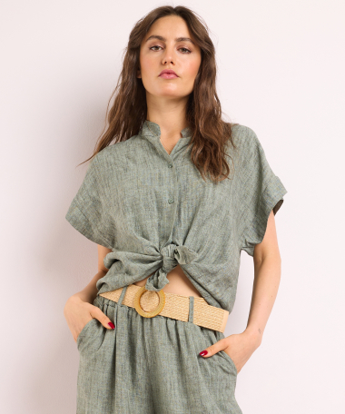 blouse met knoopsluiting