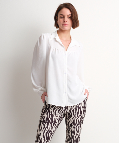 uni off-white blouse